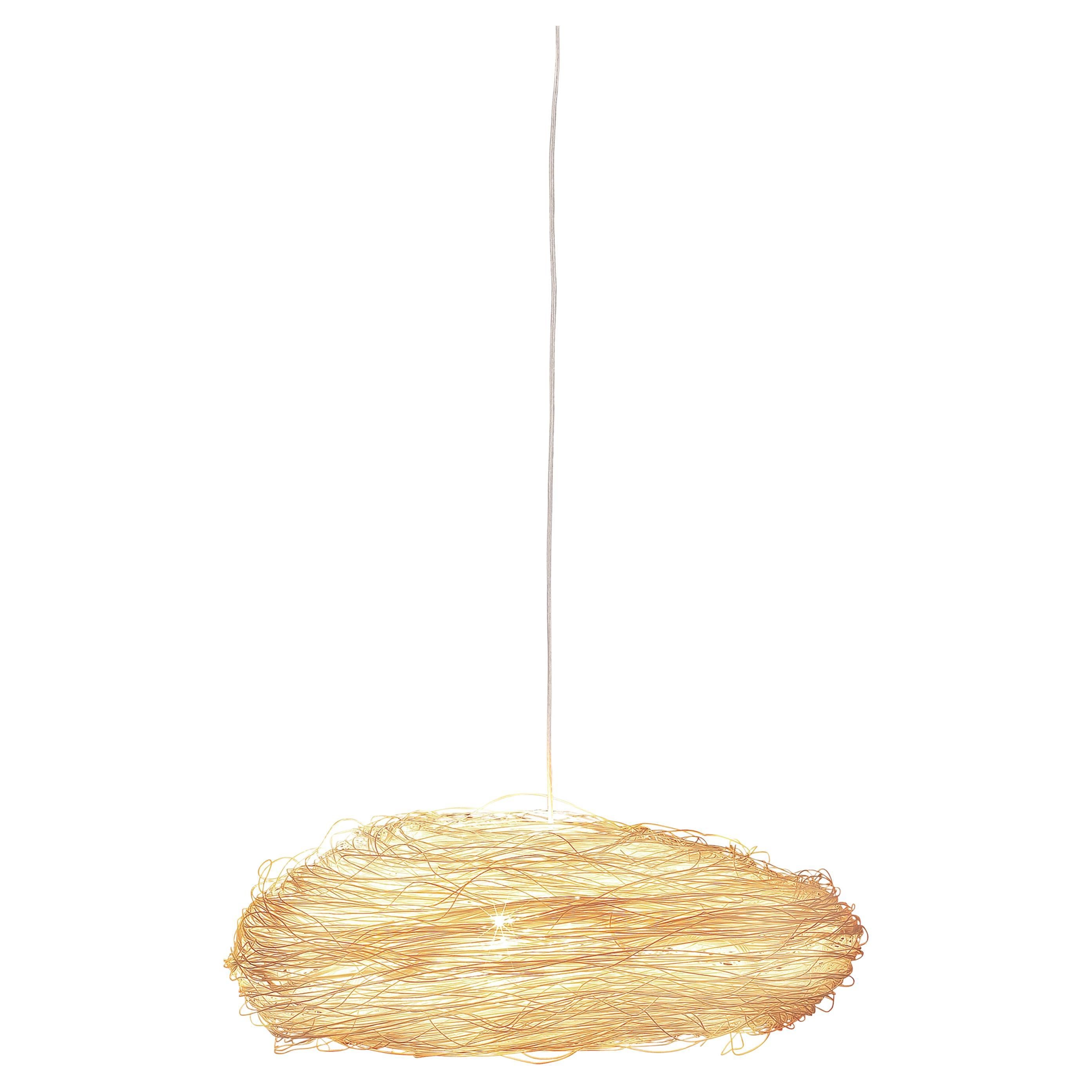 Hanging World by Ango, Unique Hand-Weaving Pendant Light with Fine Rattan For Sale