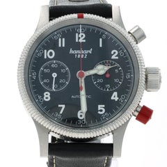 Hanhart Pioneer MK II German Chronograph Men's Watch 716 2100010 Stainless Auto