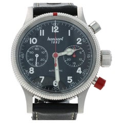 Hanhart Pioneer MK II German Chronograph Men's Watch 716 2100010 Stainless Auto