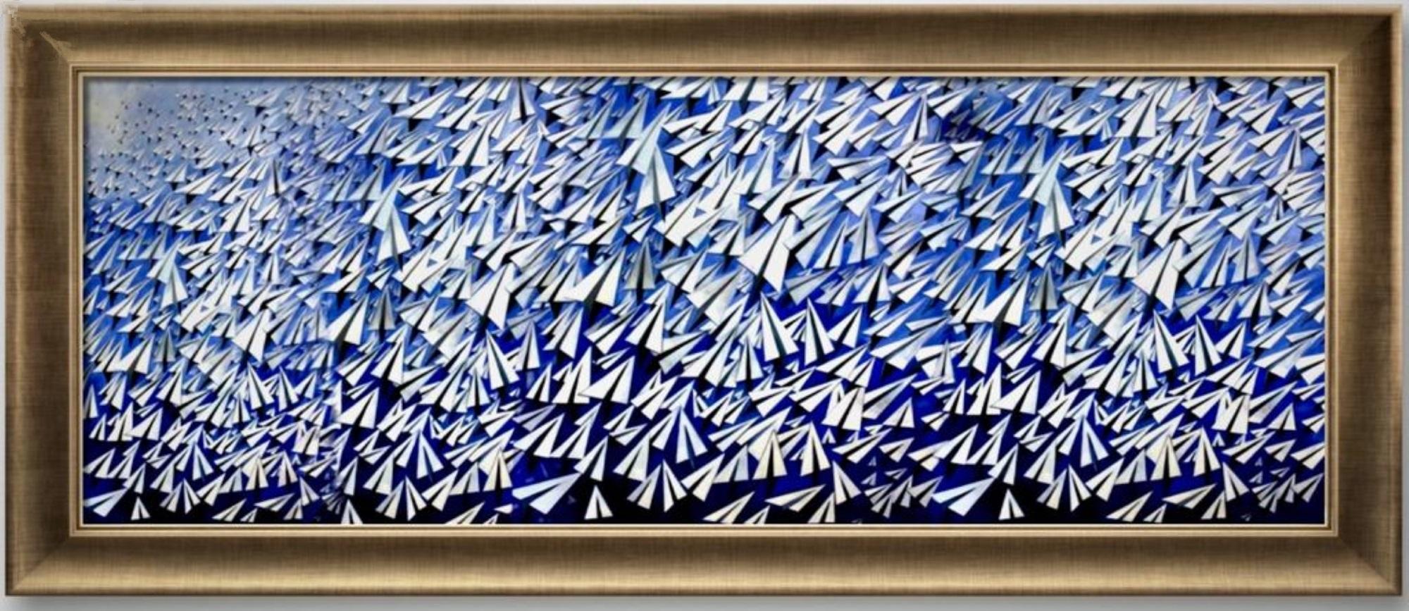 HANI NAJI Abstract Print -  Wall  Mural - Clouds  96x192