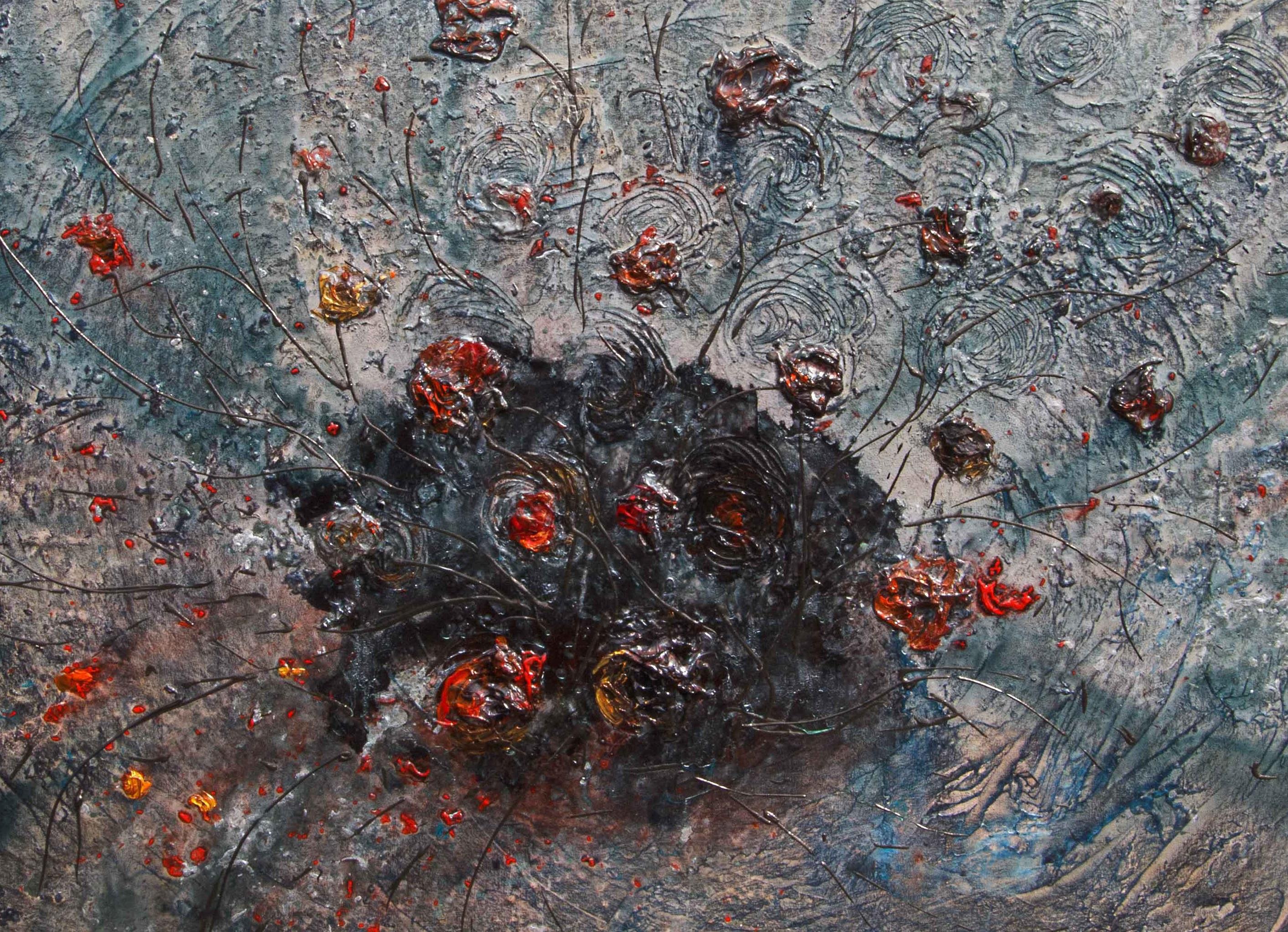 Black Coral - Painting by Hani Santana