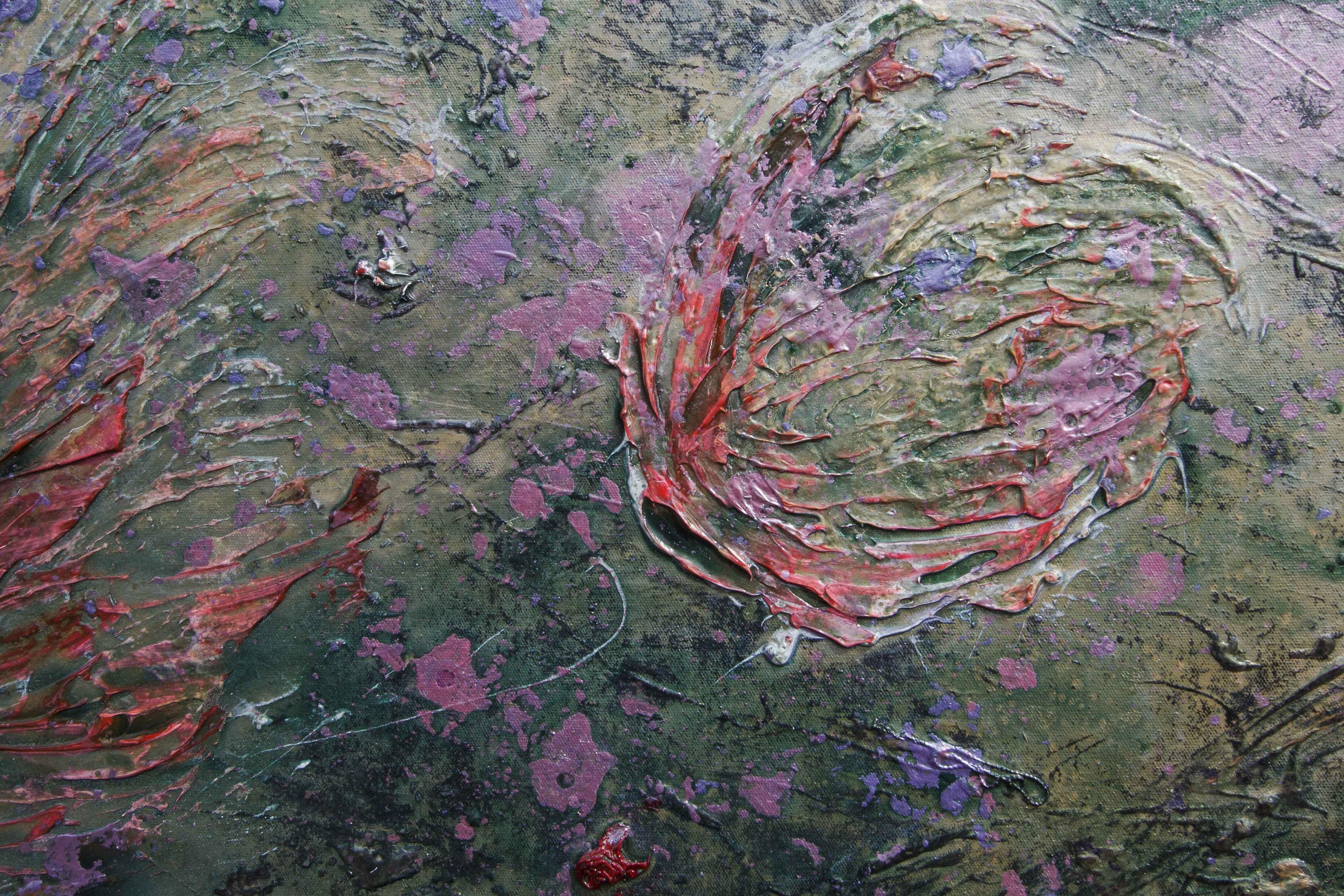 Black Coral - Abstract Painting by Hani Santana