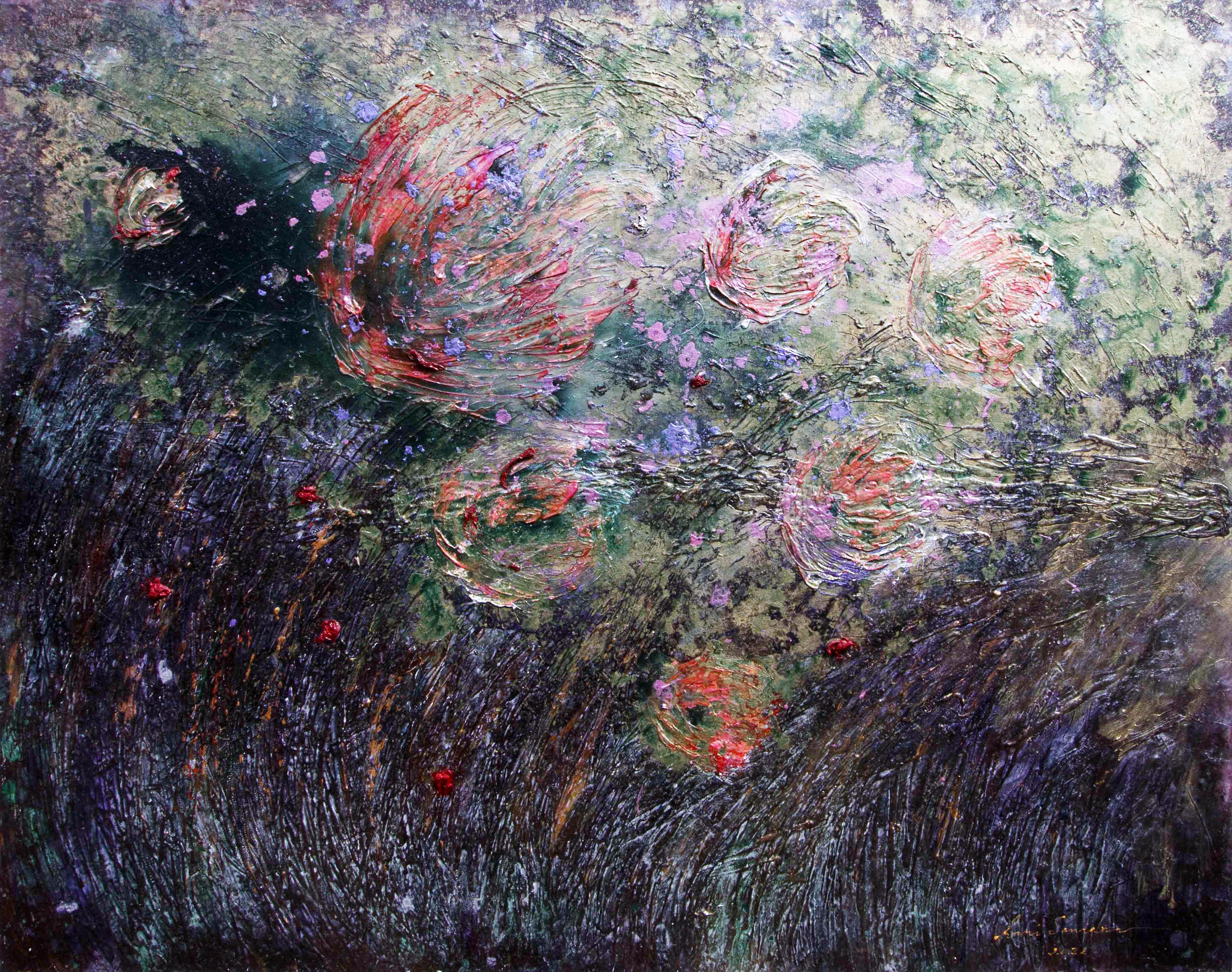 Seabed Reeds - Painting by Hani Santana