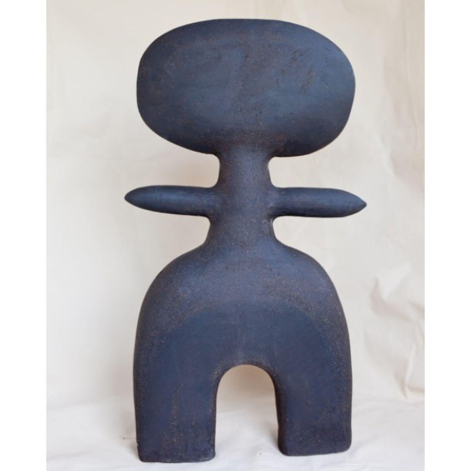 Haniwa Warrior 12 sculpture by Noe Kuremoto
Materials: black stoneware sculpture
Dimensions: D11 x W33 x H59 cm 

My interpretation of ancient clay figurine Haniwa.*
For years I was afraid to become an artist.
Afraid to voice my honest view of the