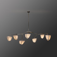Hanji Cassiopeia 7V3/ mobile brass chandelier handmade Andrea Claire Studio