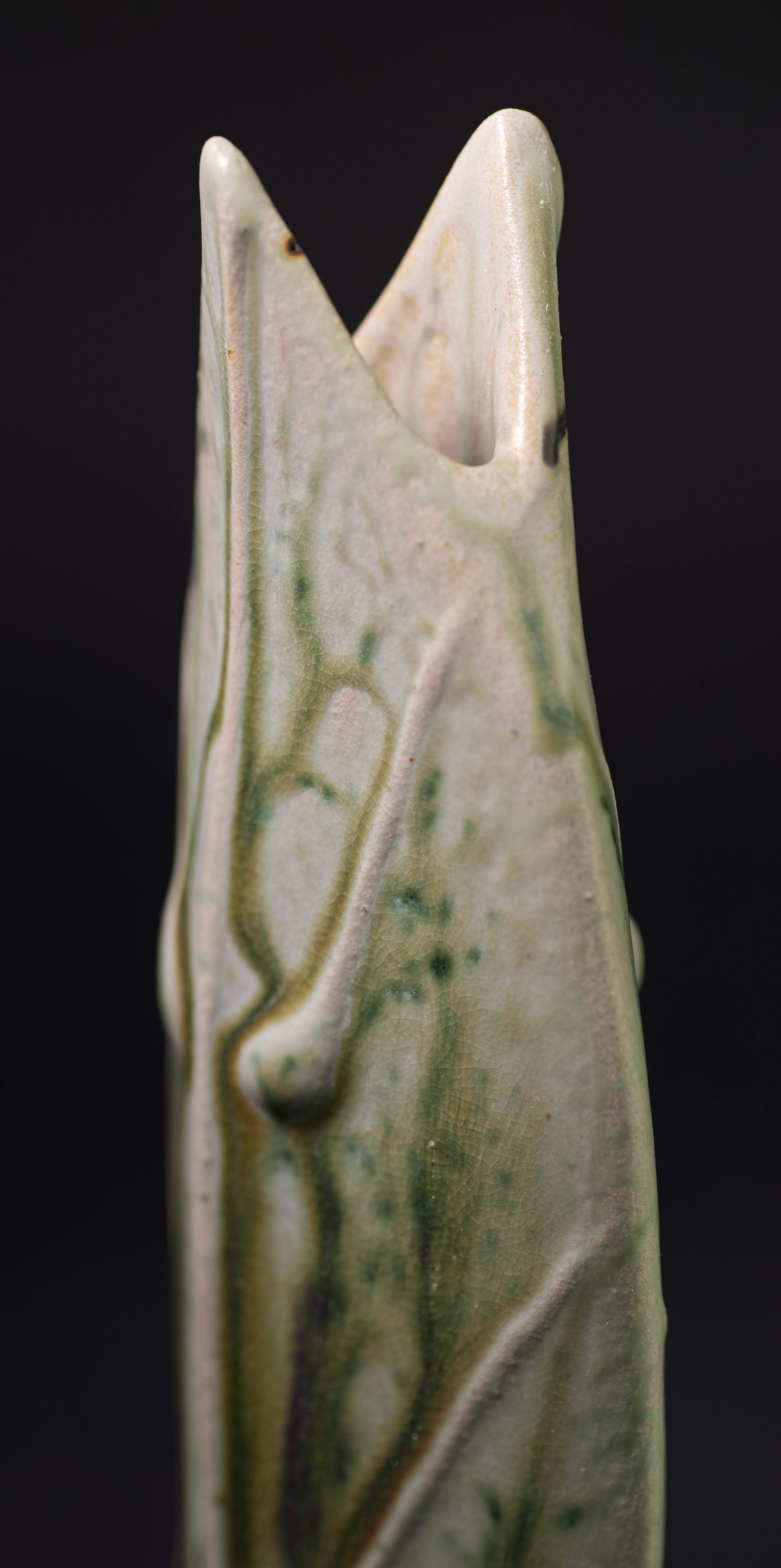 Hank Goodman Vaso a bocciolo con smalto di cenere Organico Moderno, Studio d'Arte Pottery In condizioni buone in vendita a Clifton Springs, NY