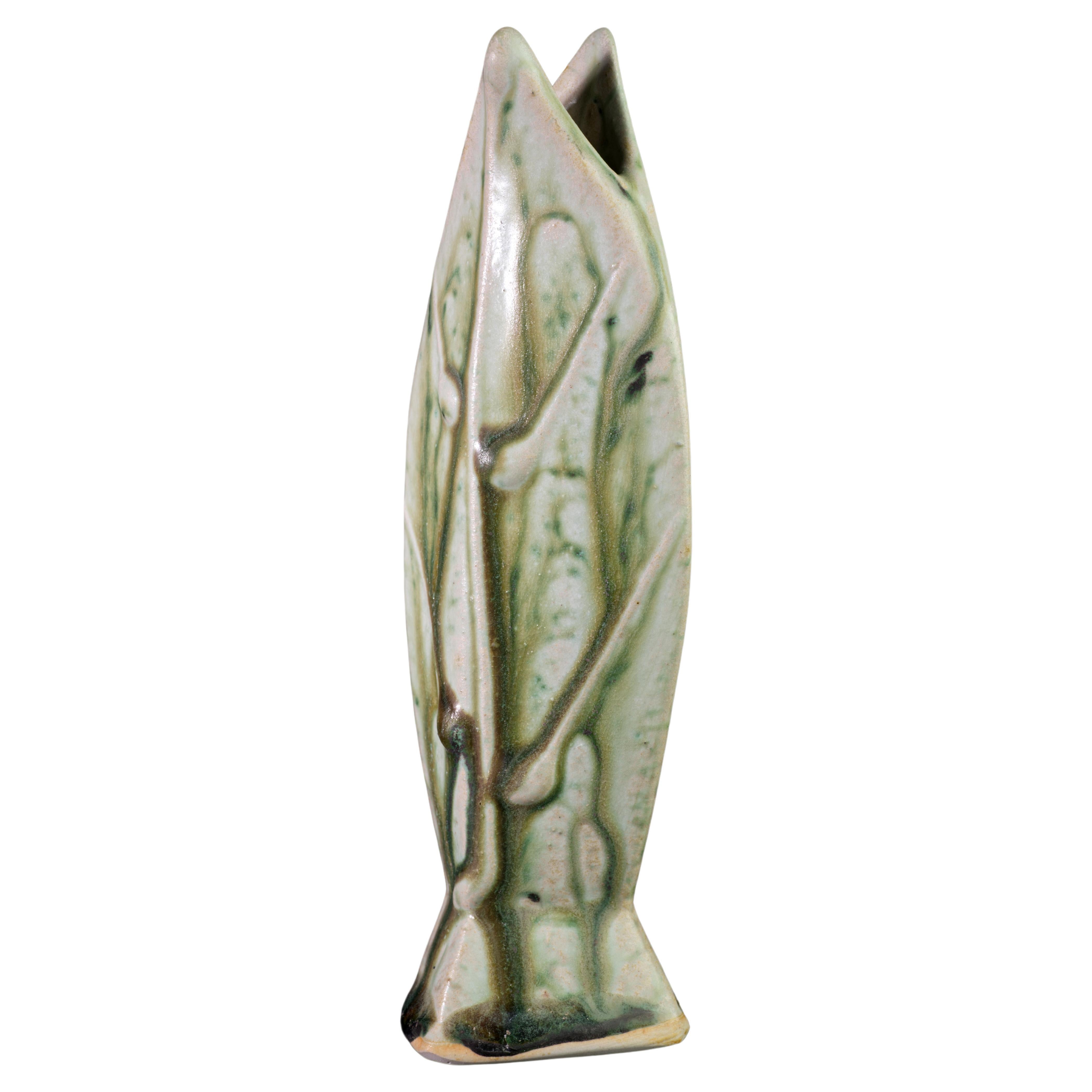 Hank Goodman Ash Glaze Bud Vase Organic Modern, Art Studio Pottery