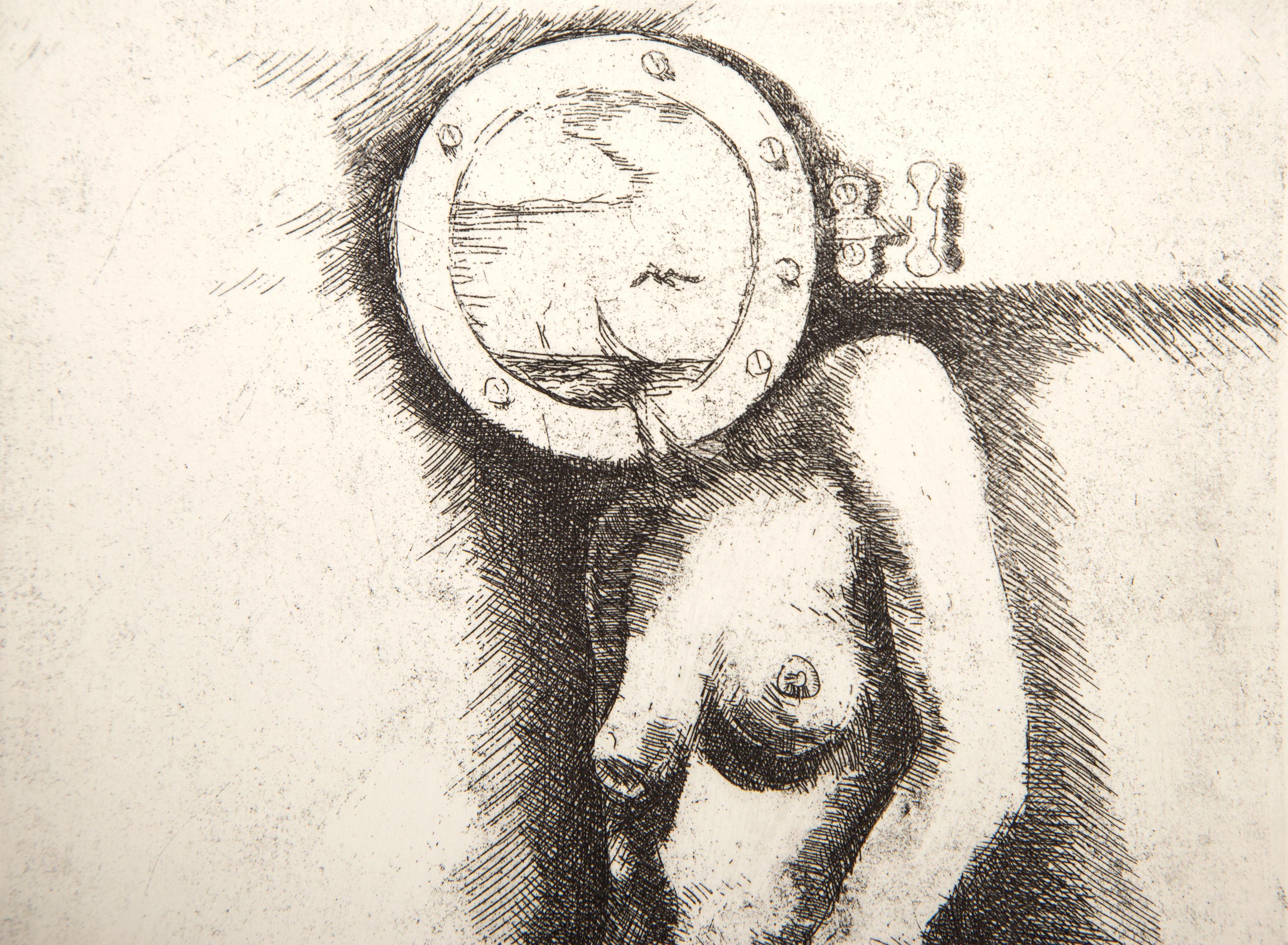 Port Hole, surrealistische Radierung von Hank Laventhol im Angebot 1