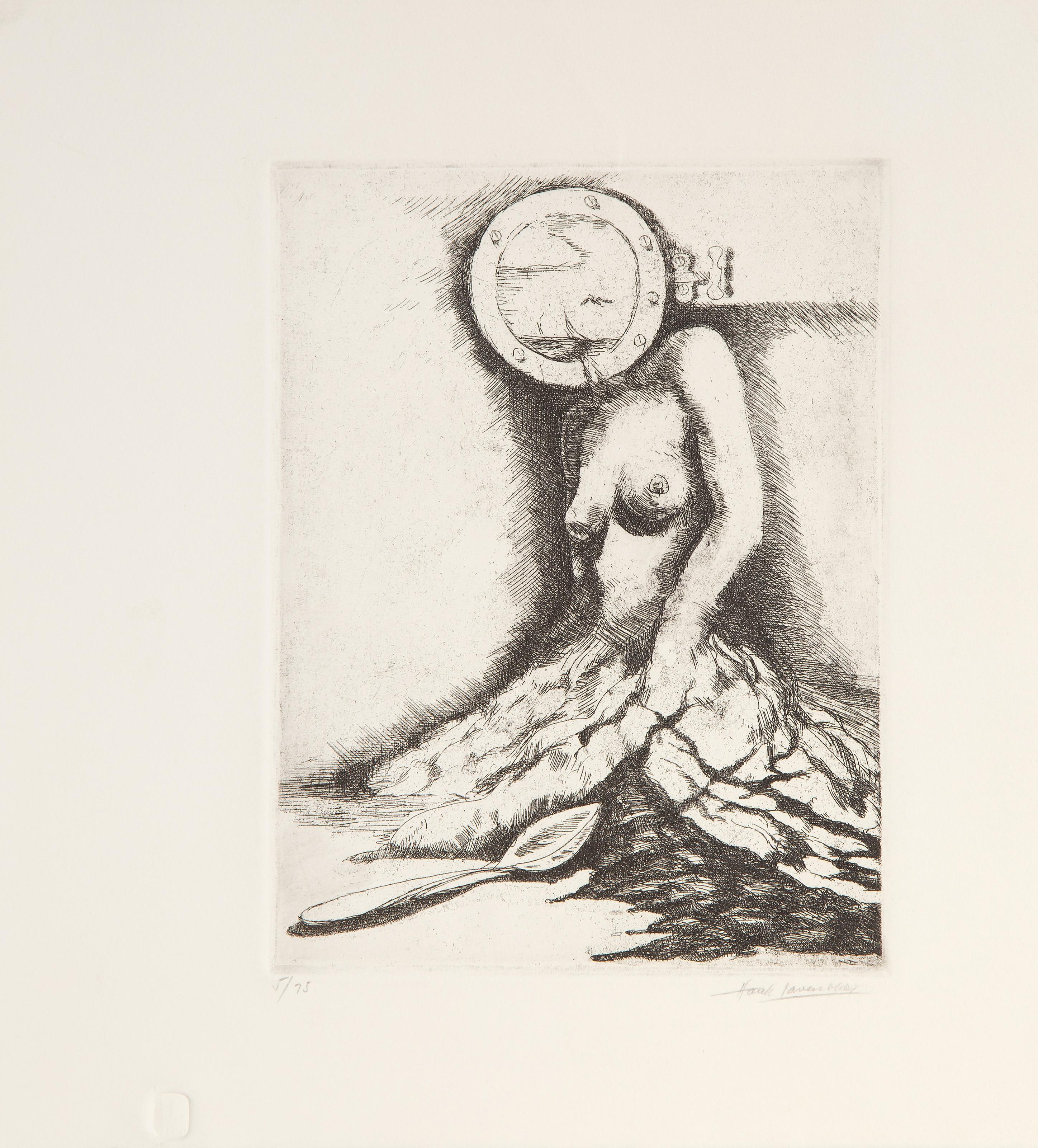 Port Hole, surrealistische Radierung von Hank Laventhol im Angebot 2
