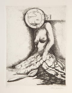 Port Hole, Surrealist Etching by Hank Laventhol