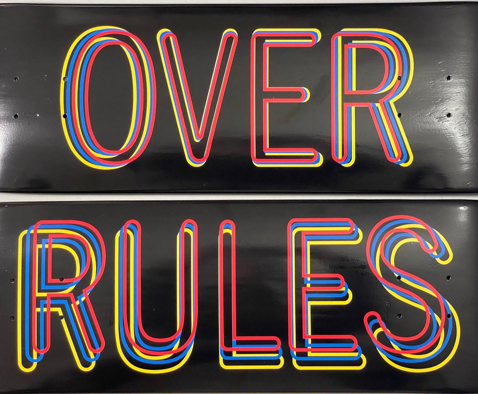 Hank Willis Thomas Love Over Rules Silk Screen Printed Skateboards Set of Three For Sale 2
