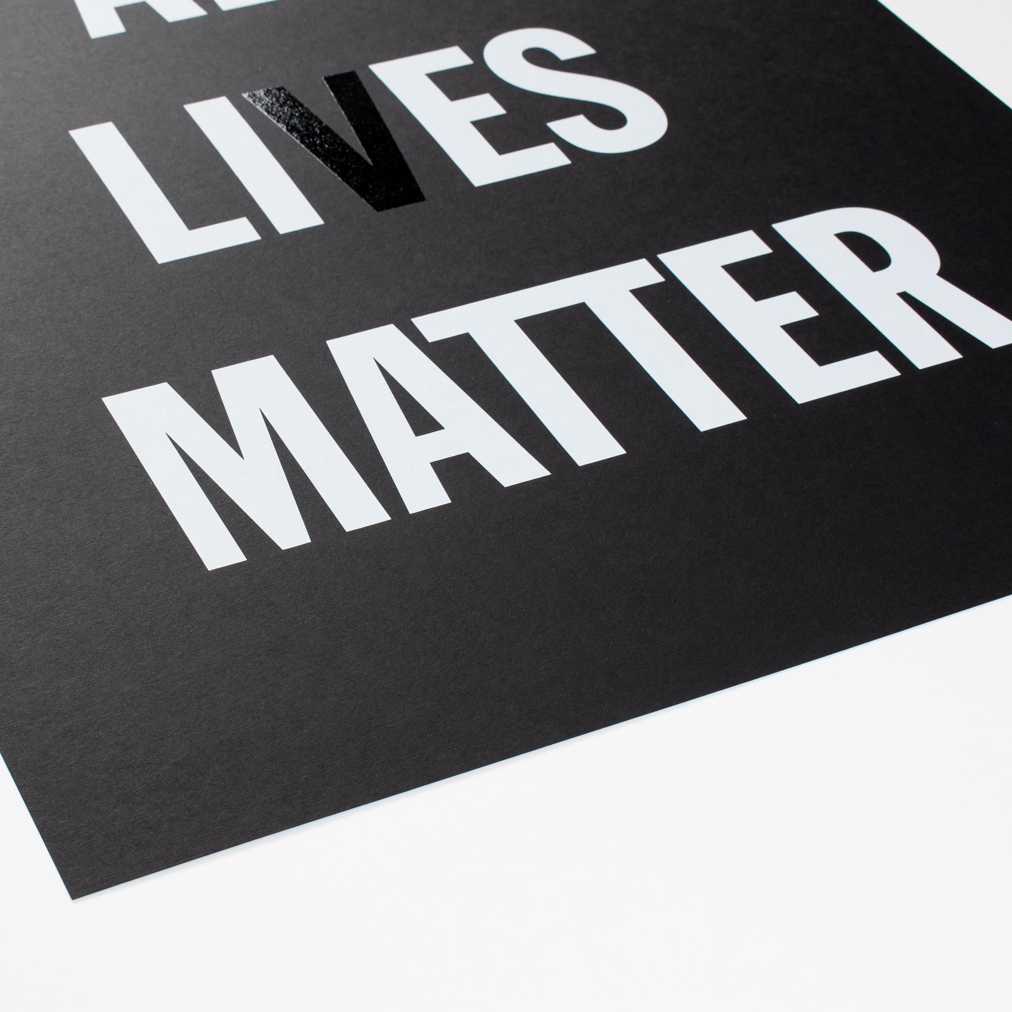 All Li es Matter - Black Print by Hank Willis Thomas