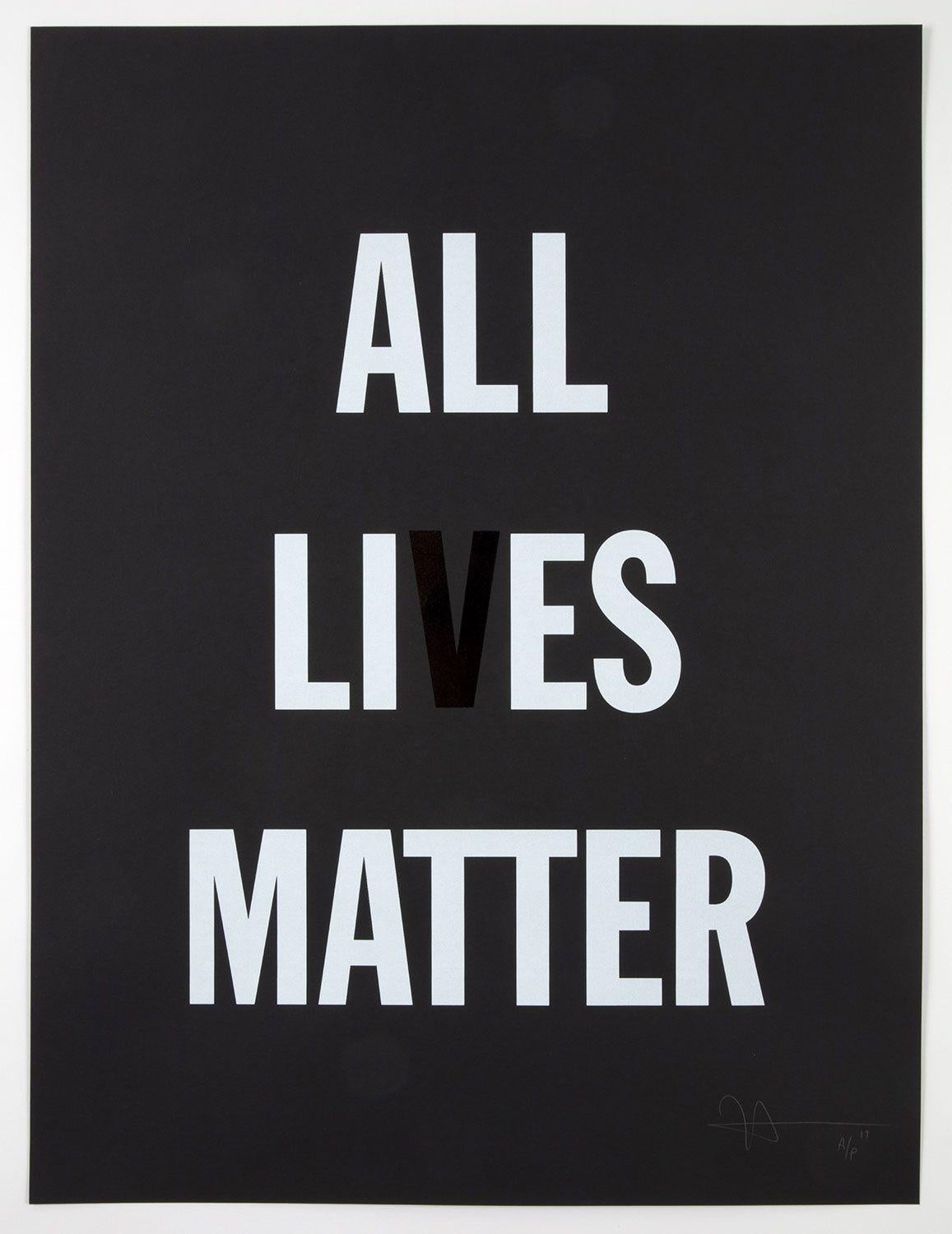 Hank Willis Thomas Print - All Li es Matter