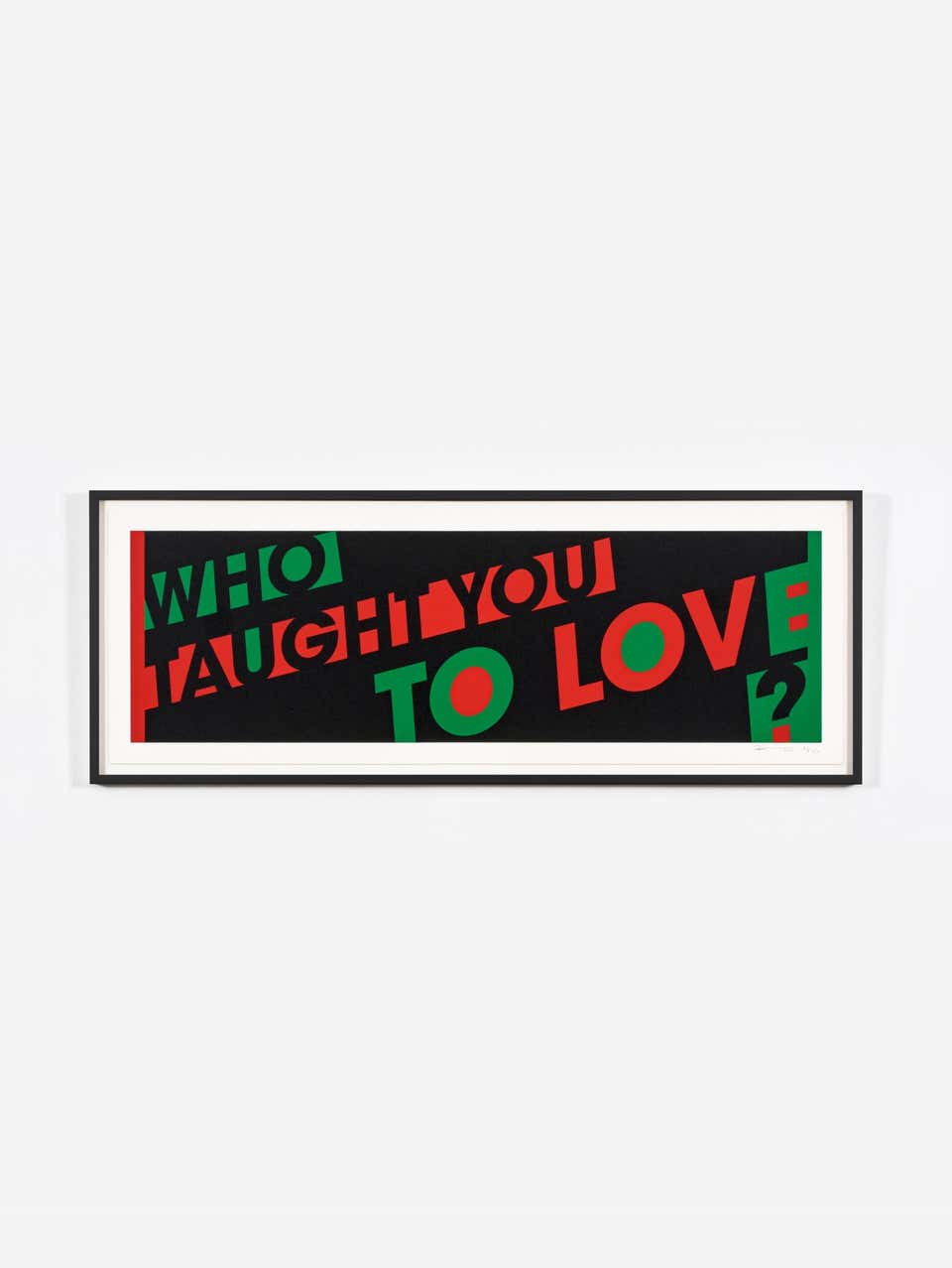 Hank Willis Thomas Who Taught You to Love? Signed and Numbered Print