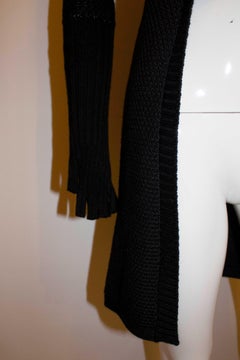 Hankerchief Knitted Tail Coat inlcuding Fingerless Gloves