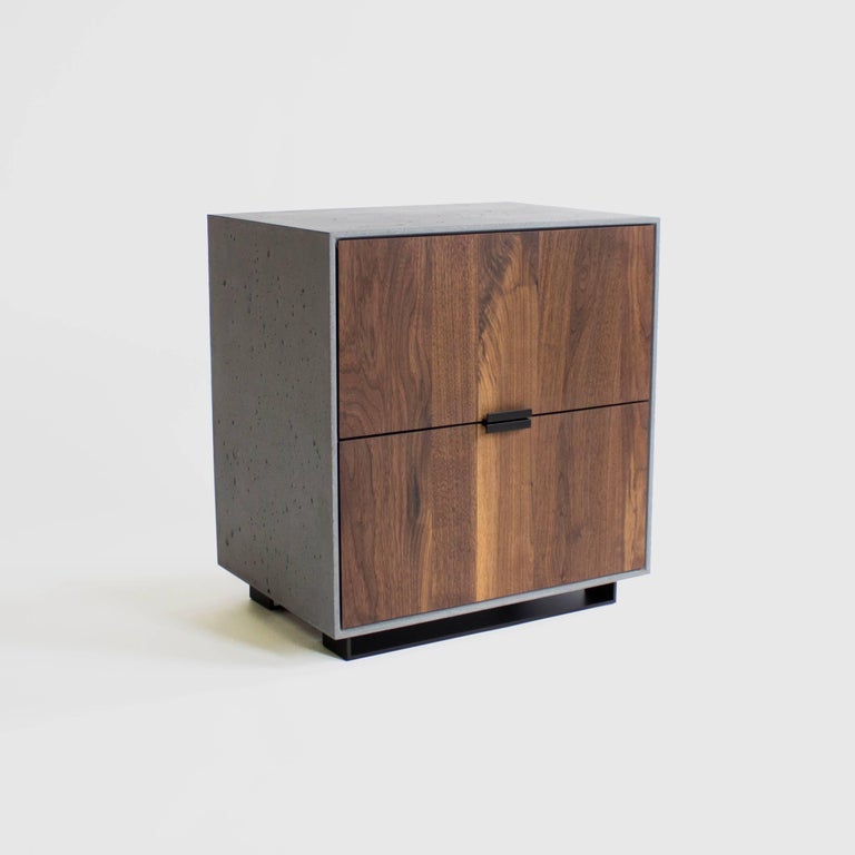 Hanks Concrete Bedside Table and Nightstand For Sale at 1stdibs
