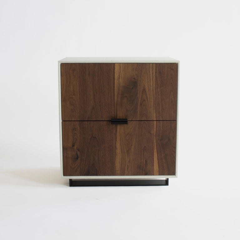 Hanks Modern Concrete Nightstand and Side Table For Sale at 1stDibs