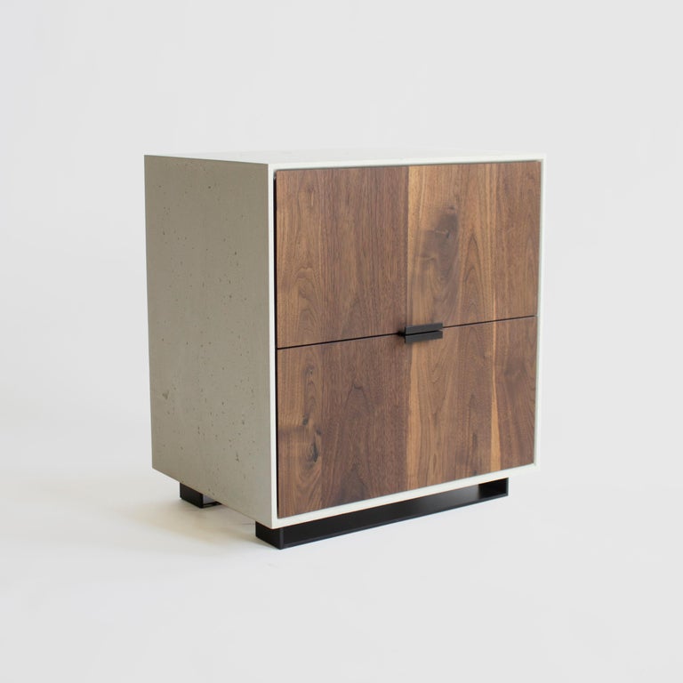 Hanks Modern Concrete Nightstand and Side Table For Sale at 1stDibs