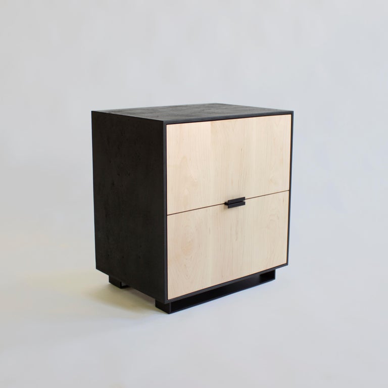 Hanks Modern Concrete Nightstand and Side Table For Sale at 1stDibs