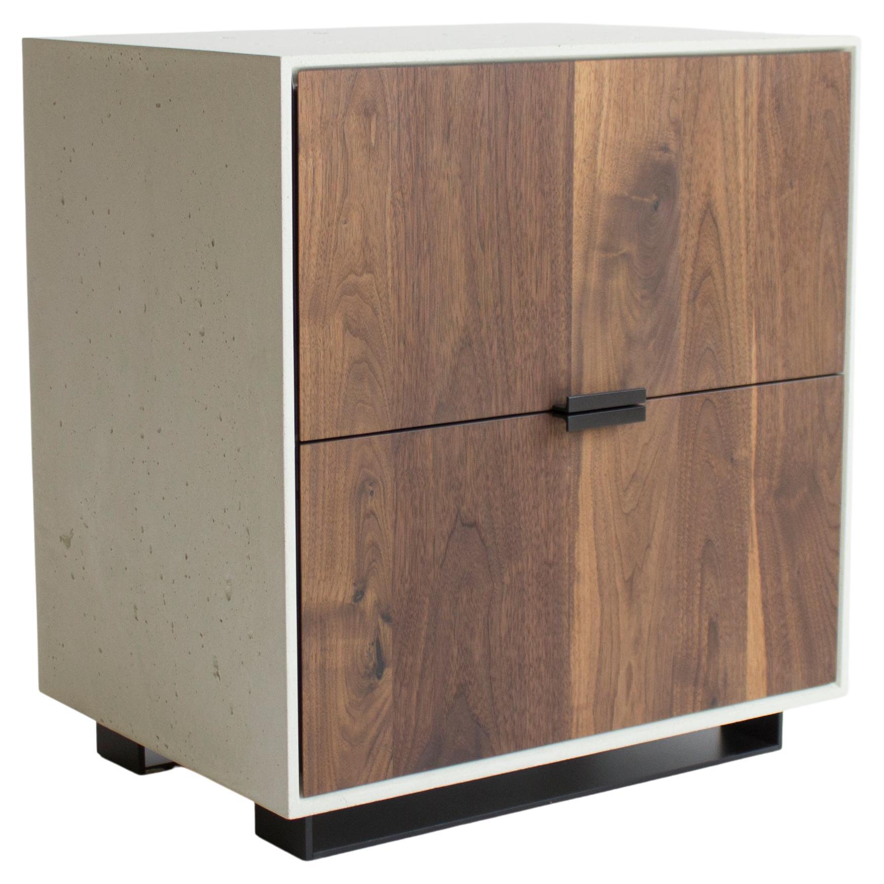 Hanks Modern Concrete Nightstand and Side Table For Sale at 1stDibs