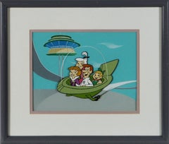 I Jetsons - George/Jane/Judy/Elroy Animazione originale del cartone animato Cel e sfondo