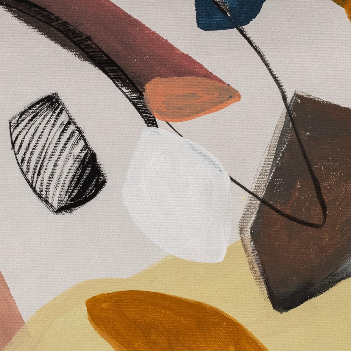 La nascita di Rhode - Painting Astratto di Hanna Noor Mahomed