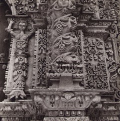 Vintage Bolivia, Gate, Stone Art and White Photography, 1960s, 24, 4 x 24, 1 cm