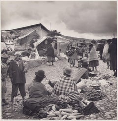 Vintage Bolivia, La Paz, People, Black and White Photography, 1960s, 24,2 x 23,5 cm