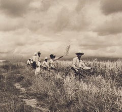 Colombie, riz, moisson, photographies en noir et blanc, années 1960, 24,4 x 24,2 cm