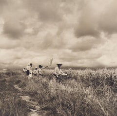 Kolumbien, Reis, Ernte, Schwarz-Weiß-Fotografie, 1960er Jahre, 24,4 x 24,2 cm