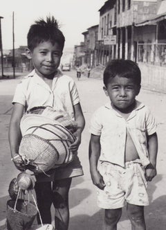 Ecuador, Boys, Montecristi, Black and White Photography, 1960s, 16, 2 x 23 cm