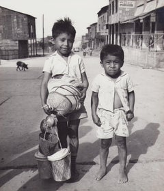 Ecuador, Boys, Montecristi, Black and White Photography, 1960s, 16, 2 x 23 cm