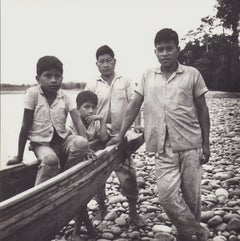 Ecuador, Indigènes, Photographie en noir et blanc, 1960, 23, 2 x 23, 1 cm