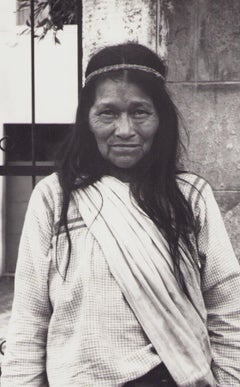 Ecuador, Indigene Kunst, Frau, Schwarz-Weiß-Fotografie, 1960er Jahre, 29 x 19,4 cm