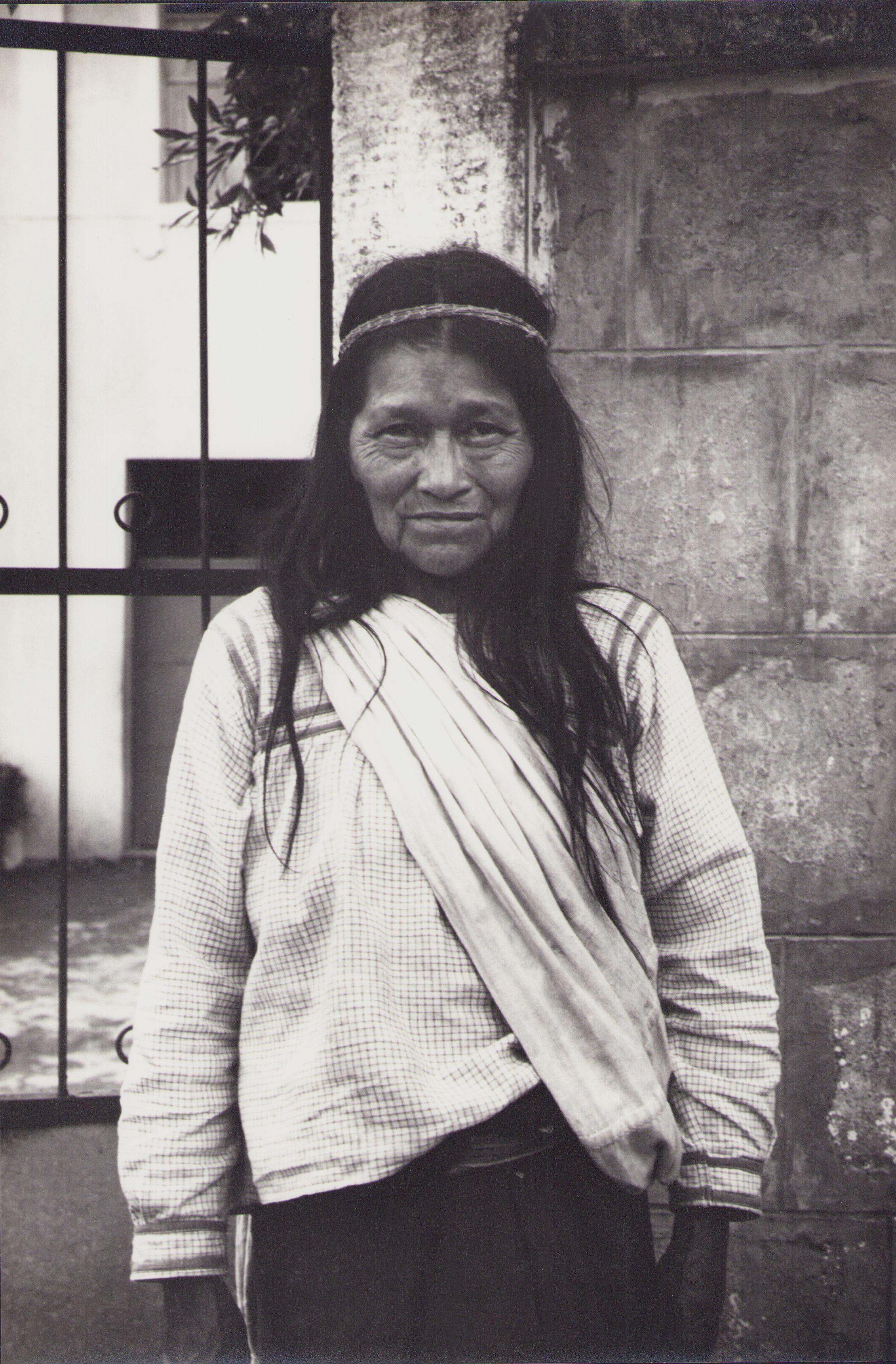 Hanna Seidel Portrait Photograph - Ecuador, Indigenous, Woman, Black and White Photography, 1960s, 29 x 19, 4 cm
