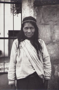 Vintage Ecuador, Indigenous, Woman, Black and White Photography, 1960s, 29 x 19, 4 cm