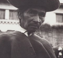 Ecuador, Mann, Schwarz-Weiß-Fotografie, 1960er Jahre, 24, 1 x 23, 1 cm