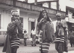 Ecuador, Musicians, Black and White Photography, 1960s, 22, 9 x 27 cm