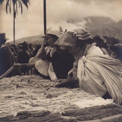 Équateur, peuple, marché, photographie en noir et blanc, années 1960, 24,4 x 24,5 cm