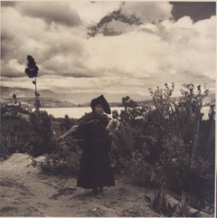 Équateur, Femme, photographie en noir et blanc, années 1960, 24,2 x 24,2 cm