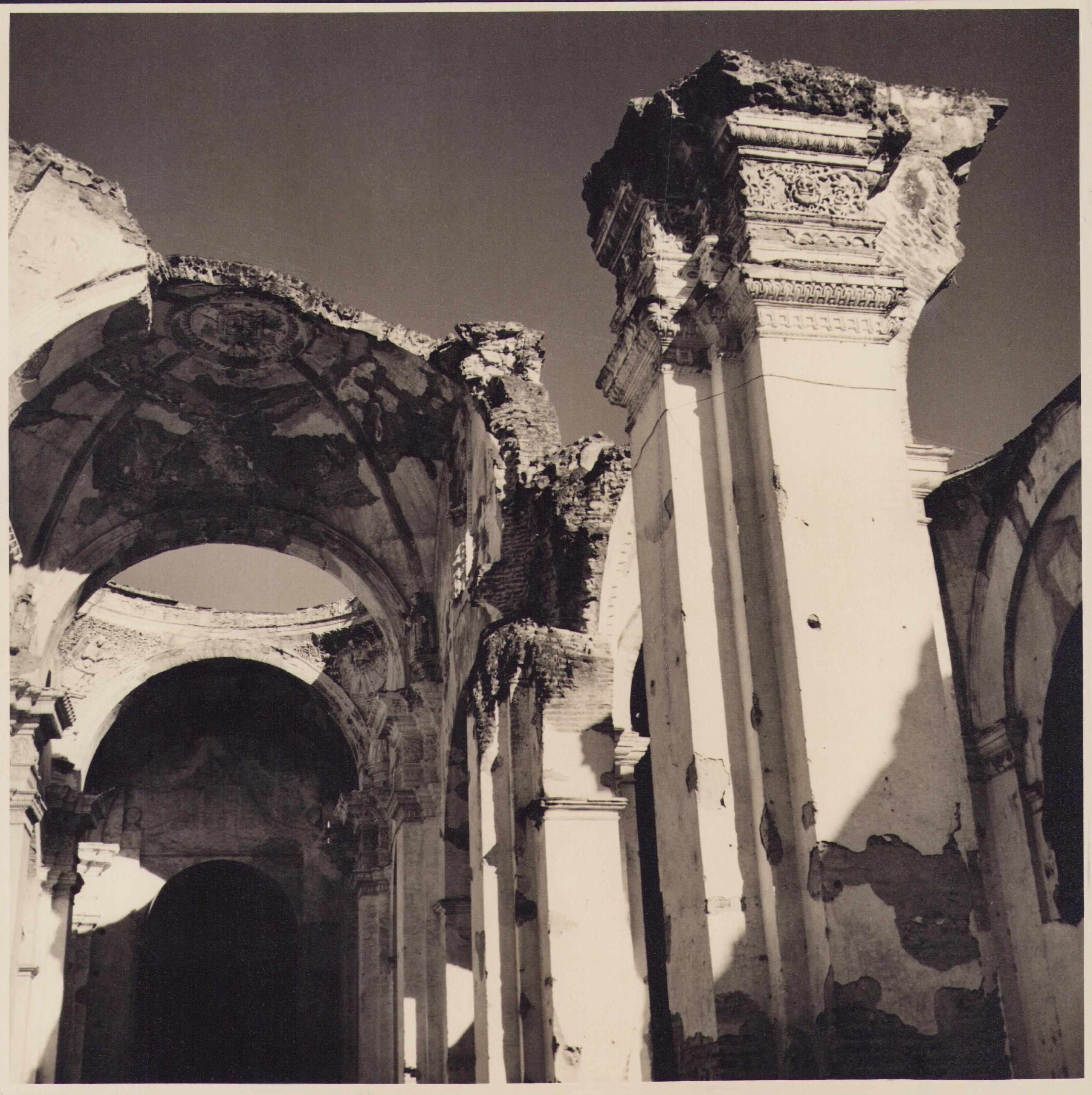 Hanna Seidel Portrait Photograph - Guatemala, Cathedral, Black and White Photography, ca. 1960s 24 x 24, 2 cm