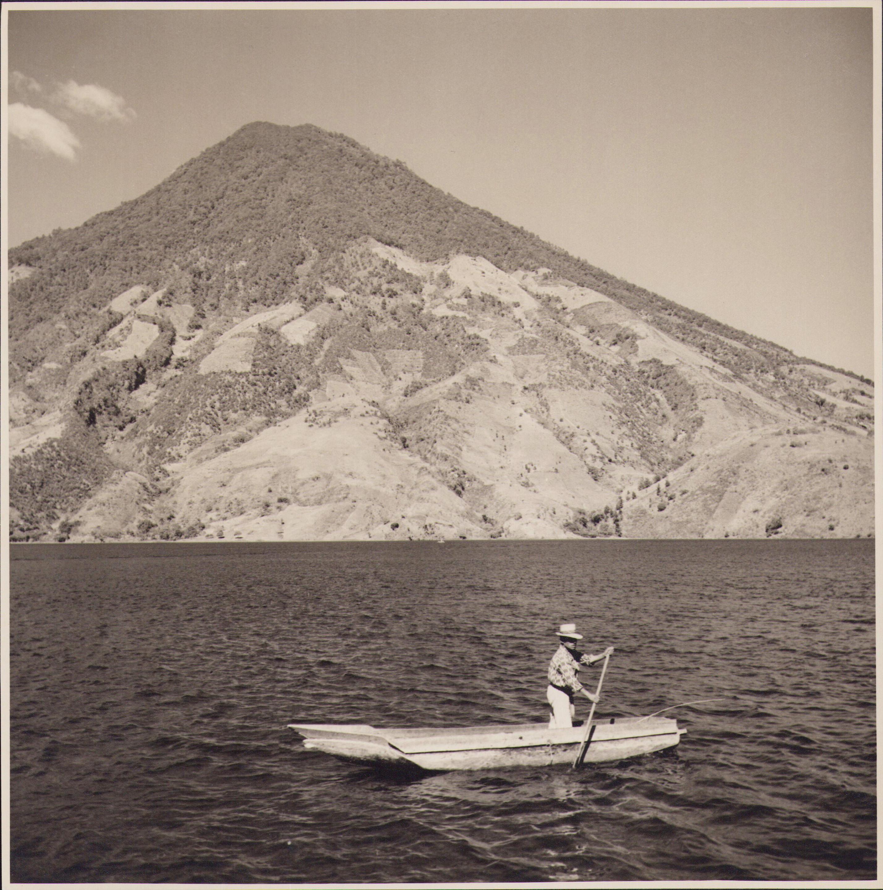 Hanna Seidel Portrait Photograph - Guatemala, Lake, Black and White Photography, ca. 1960s, 24, 1 x 24 cm