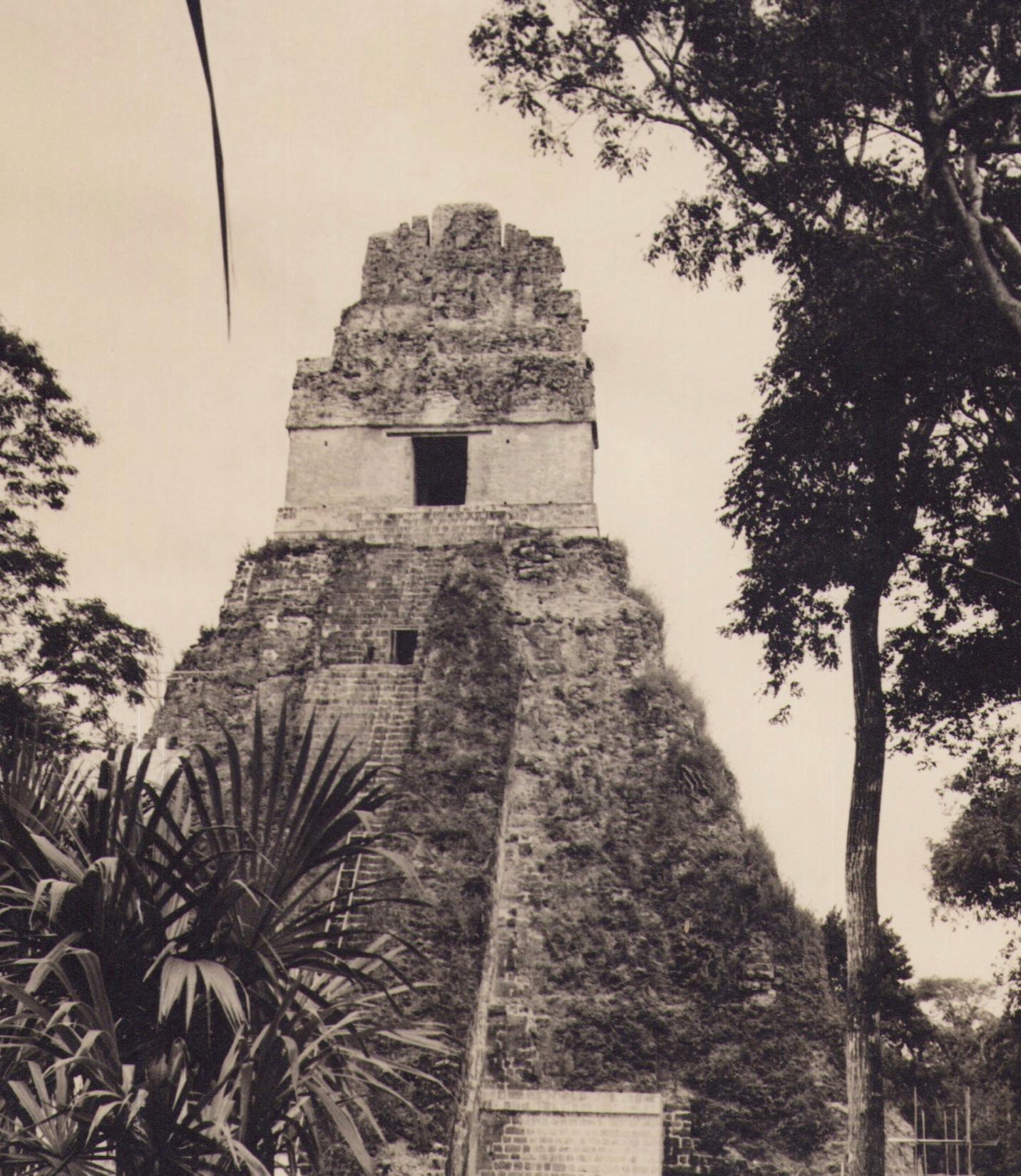 Guatemala, Tikal, Black and White Protography, ca. 1960s, 24, 4 x 24, 1 cm - Photograph by Hanna Seidel