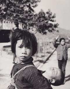 Hong Kong, Children, Street, Black and White Photography, 1960s, 30 x 23, 9 cm