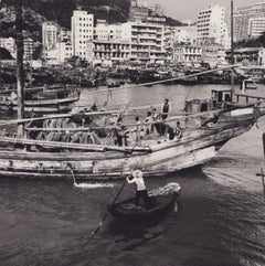Hong Kong, Haven, Black and White Photography, 1960s, 23,9 x 24,1 cm