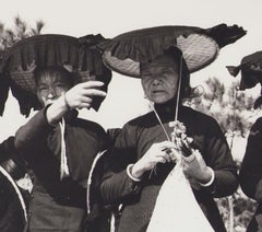 Hong Kong, Donne, Fotografia in bianco e nero, 1960, 24 x 24 cm