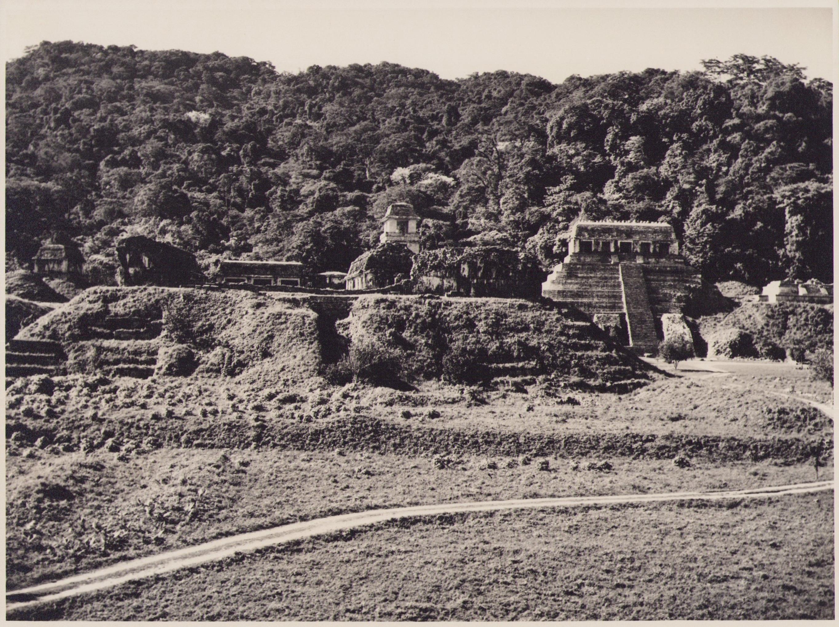 Mexique, Ruines, Maya, photographie en noir et blanc, annes 1960,17,3 x 23,2 cm