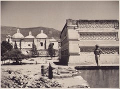 Retro Mexico, Ruins, Mitla, Black and White Photography, 1960s, 17, 1 x 23, 2 cm