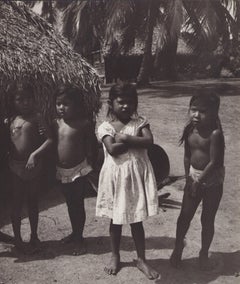 Suriname, Children, People, Black and White Photography, 1960s, 28,2 x 24 cm