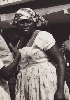 Suriname, Markt, Frau, Schwarz-Wei-Fotografie, 1960er Jahre, 29,3 x 24 cm
